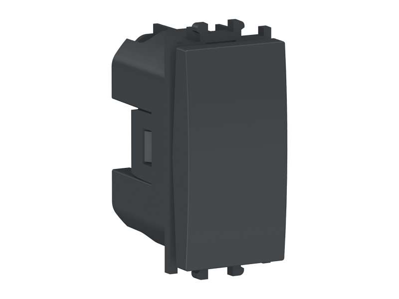 Schneider Electric Easy Styl, taster, za upravljanje, 1 modul, crni;LMR0120003