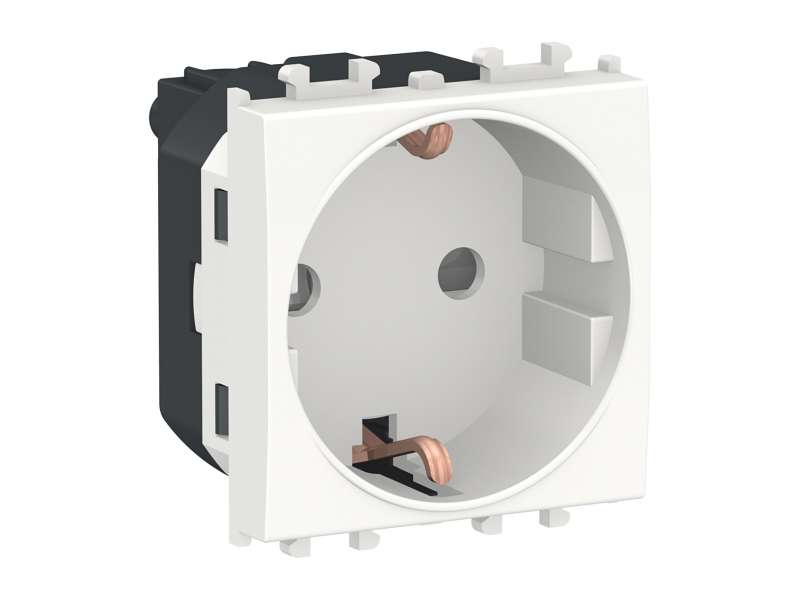 Schneider Electric Easy Styl, utičnica, 2P + E sa zaštitom, 2 modula, bela; LMR5210001