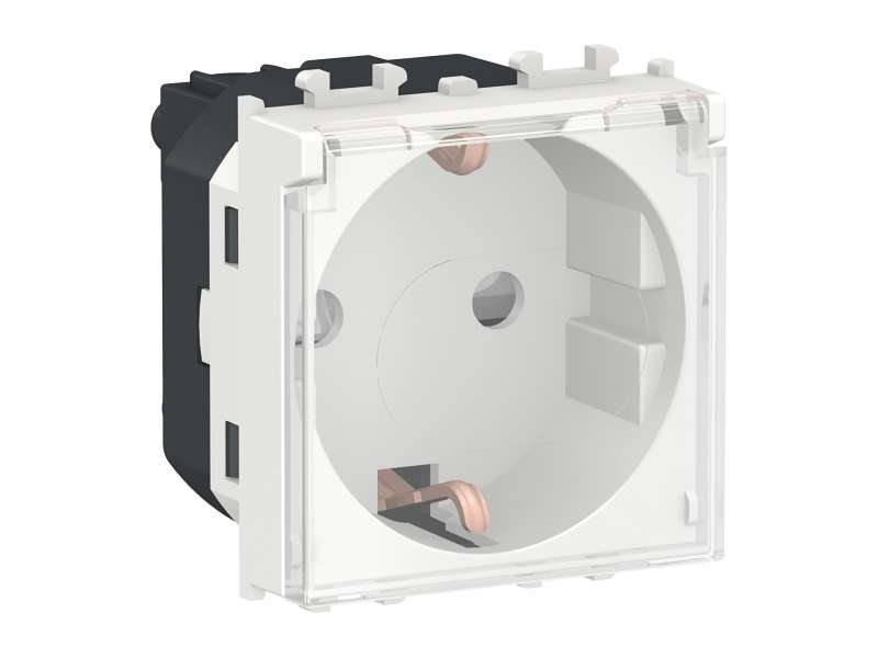 Schneider Electric Easy Styl, utičnica, 2P + E sa zaštitom, 2 modula, bela;LMR5310001
