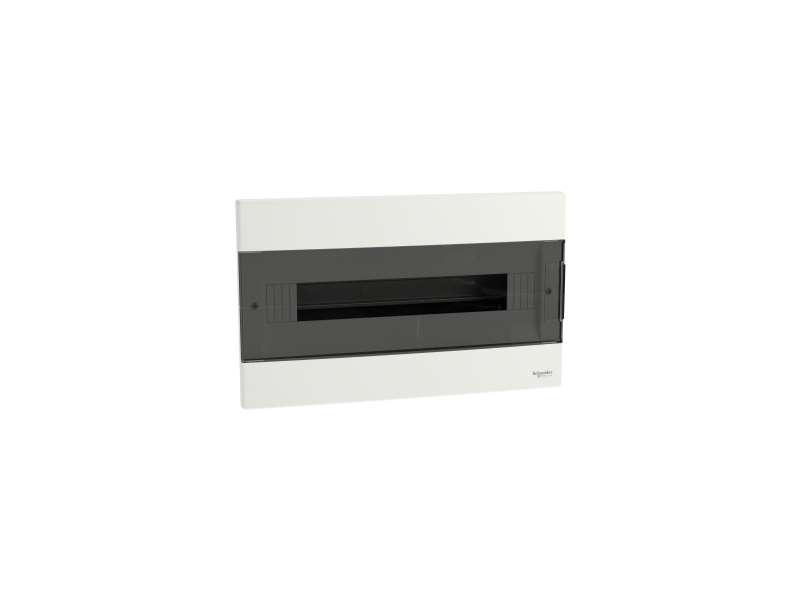 Schneider Electric Easy9 EU, ugradna tabla, 1x18 M, 2 priključna bloka PE/N, zatamnjena vrata; EZ9EUA118