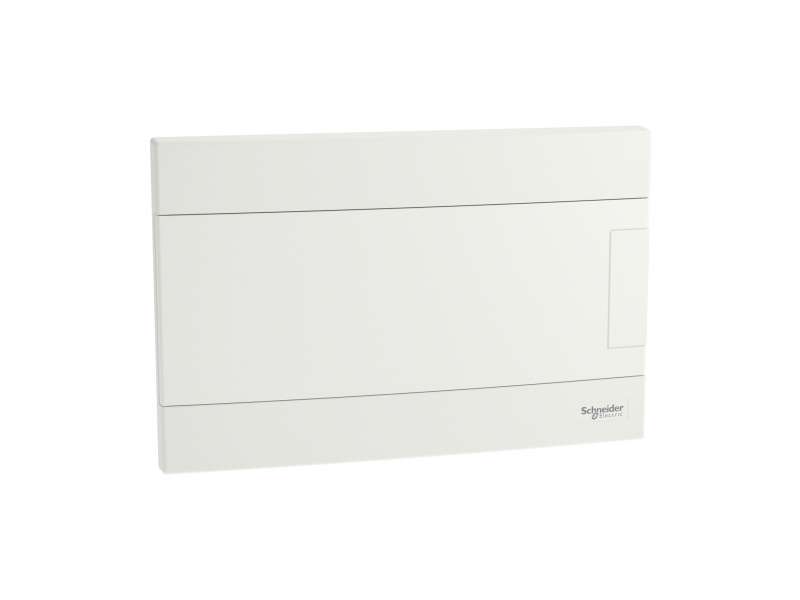 Schneider Electric Easy9 EU, ugradna tabla, 1x12 M, 2 priključna bloka PE/N, bela vrata; EZ9EUB112