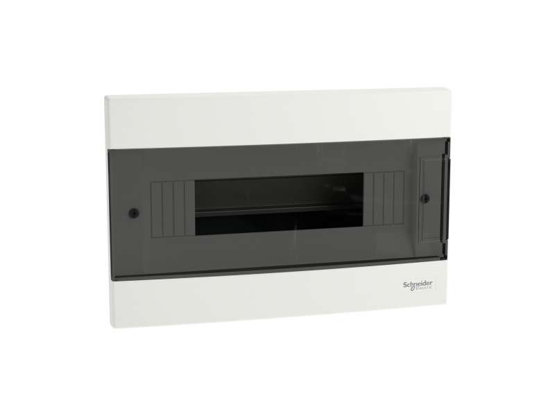 Schneider Electric Easy9 EU, ugradna tabla, 1x12 M, 2 priključna bloka PE/N, zatamnjena vrata; EZ9EUA112