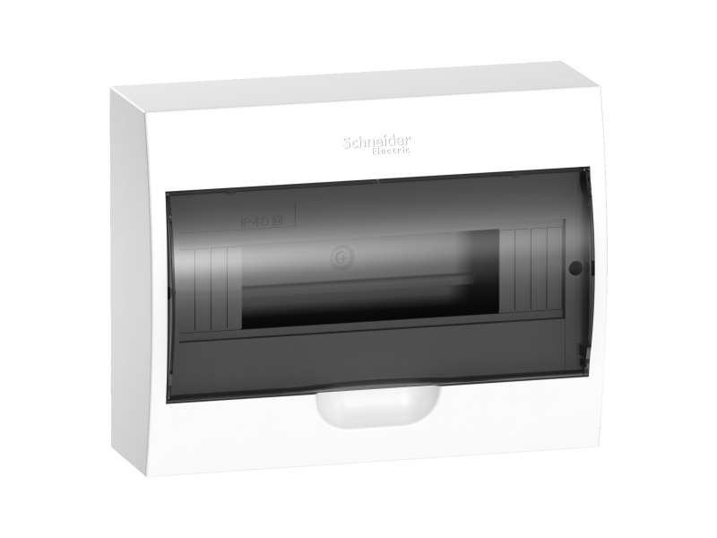 Schneider Electric Easy9 - nadgradna tabla 12 modula - zatamnjena vrata - sa E/N priklj. blokovima;EZ9E112S2S