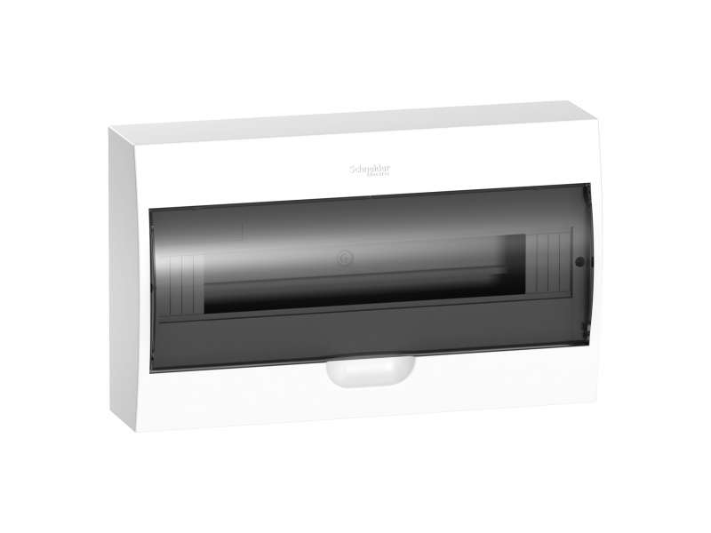 Schneider Electric Easy9 - nadgradna tabla 18 modula - zatamnjena vrata - sa E/N priklj. blokovima; EZ9E118S2S