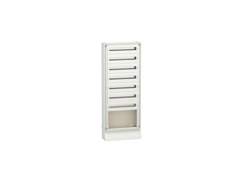 Schneider Electric Enclosure, PrismaSeT G, for modular devices, floor standing, W600mm, H1530mm (7R + incomer), IP30, with front plates, Pack 250; 