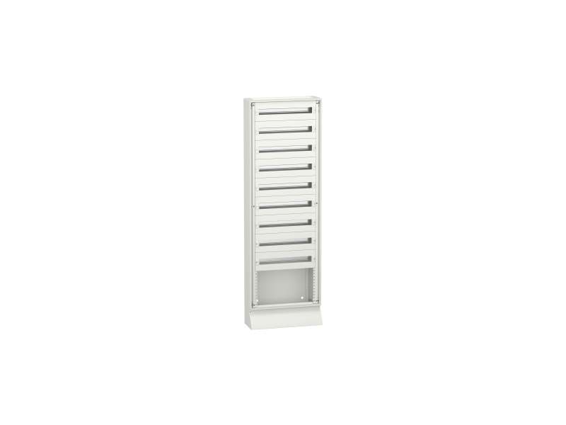 Schneider Electric Enclosure, PrismaSeT G, for modular devices, floor standing, W600mm, H1830mm (9R + incomer), IP30, with front plates, Pack 250; 