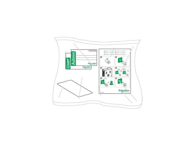 Schneider Electric Evlink -10 RFID bedževa; EVP1BNS