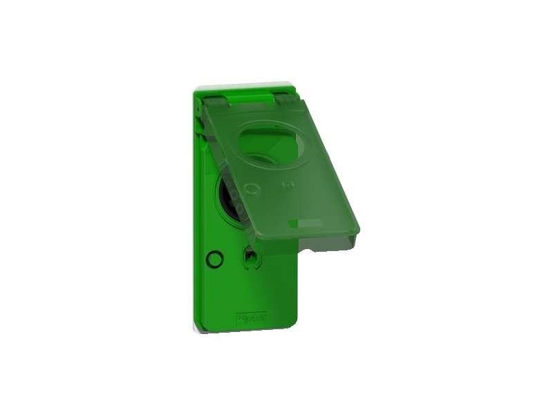 Schneider Electric EVLINK PKG T2S utičnica prozirno zelena EV rezervna oprema; EVP1PSS4