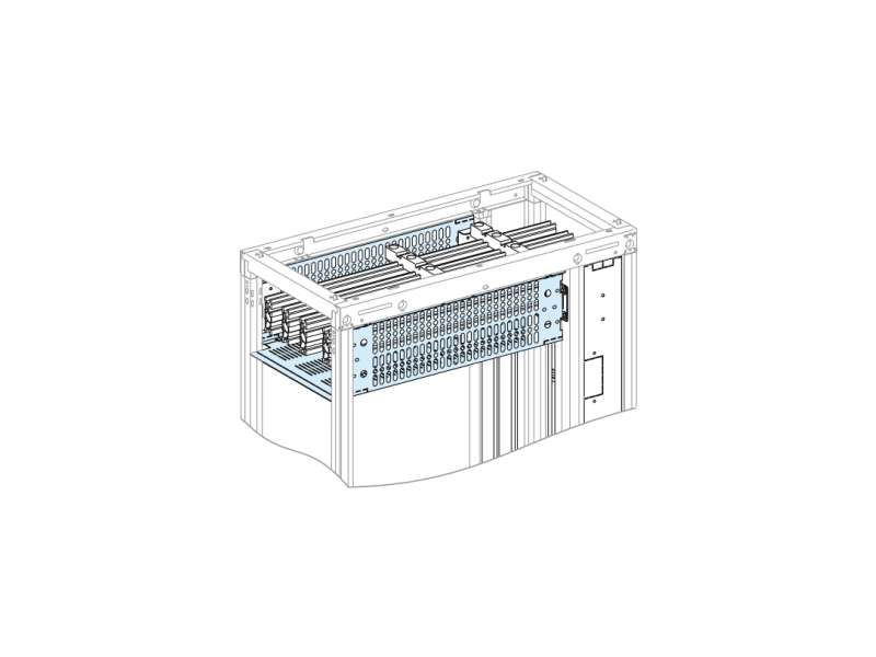 Schneider Electric Form 2 cover for horizontal busbars LGYE 2500A or BS 3200A, W300 mm, D400 mm; LVS04973