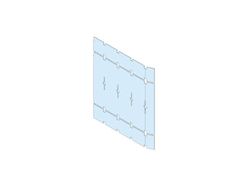 Schneider Electric Form 2 restoration kit for side barrier cut-out; LVS04924
