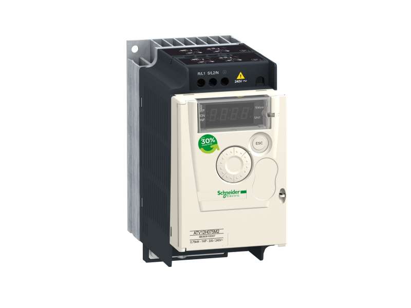 Schneider Electric Frekventni regulator ATV12 - 0.75kW - 1hp - 200..240V - monofazni -sa hladnjakom ; ATV12H075M2