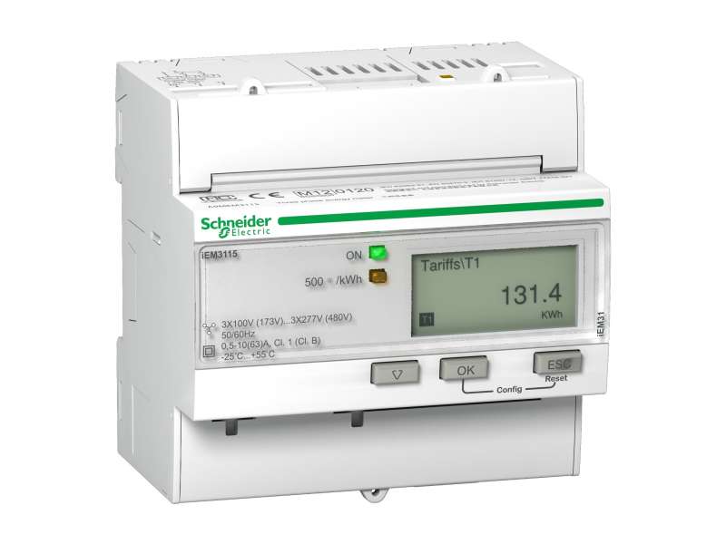 Schneider Electric IEM3115 multimetar - 63 A - 2 digitalni I - višetarifni;A9MEM3115