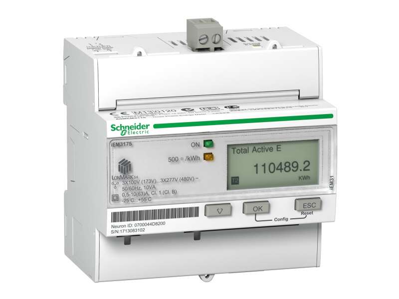 Schneider Electric IEM3175 multimetar - 63 A - LON - 1 digitalni I - višetarifni;A9MEM3175