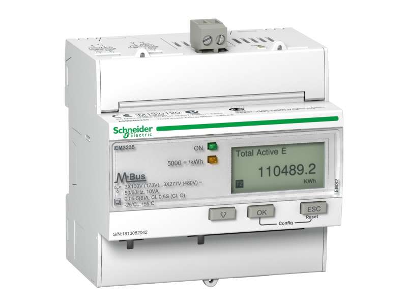 Schneider Electric IEM3235 multimetar - CT - M-bus - 1 digitalni I - 1 digitalni O - višetarifni;A9MEM3235