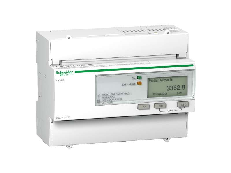 Schneider Electric IEM3310 multimetar - 125 A - 1 impulsni izlaz;A9MEM3310