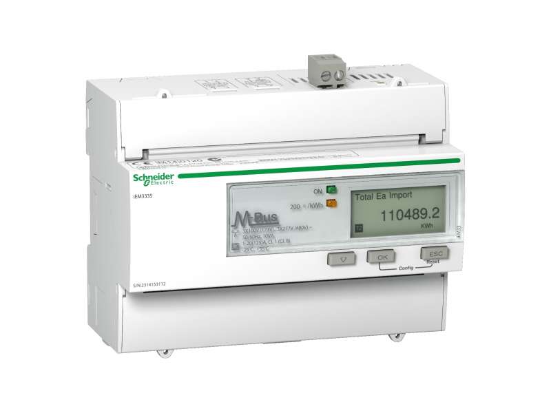 Schneider Electric IEM3335 multimetar - 125 A - M-bus - 1 digitalni I - 1 digitalni O - višetarifni;A9MEM3335