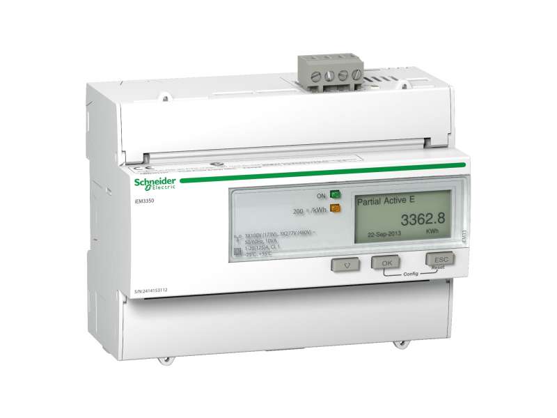 Schneider Electric IEM3350 multimetar - 125 A - Modbus;A9MEM3350