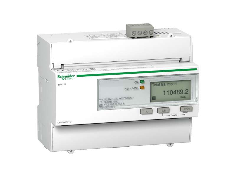 Schneider Electric IEM3355 multimetar -125 A - Modbus - 1 digitalni I - 1 digitalni O - višetarifni;A9MEM3355