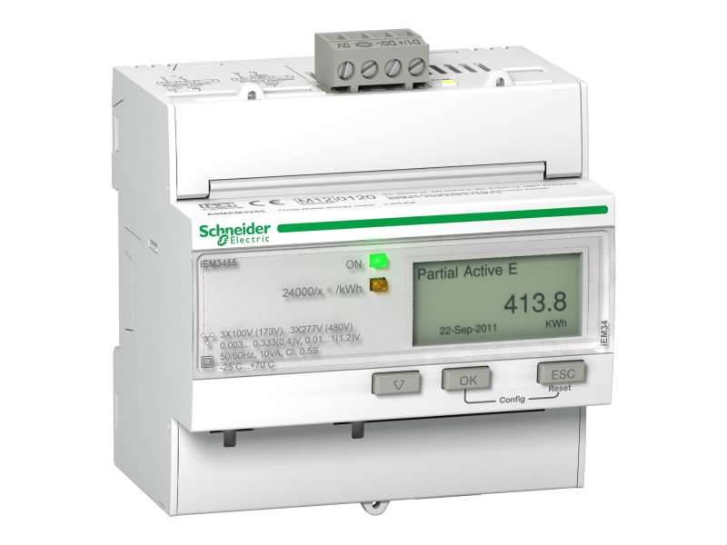 Schneider Electric IEM3455 multimetar - Modbus - 1 DI - 1 DO - višetarifni - LVCT;A9MEM3455