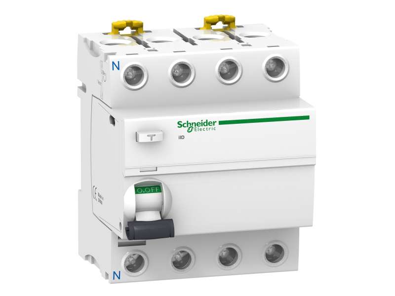 Schneider Electric IID - diferencijalni zaštitni prekidač - 4P - 40A - 100mA - AC tip ; A9R12440