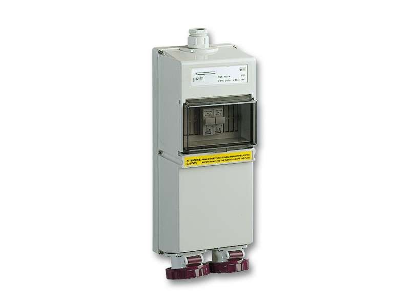 Schneider Electric Industrijska utičnica - 2x16 A - 2P - 230 V AC - IP 65 - nadzidna ; 82062