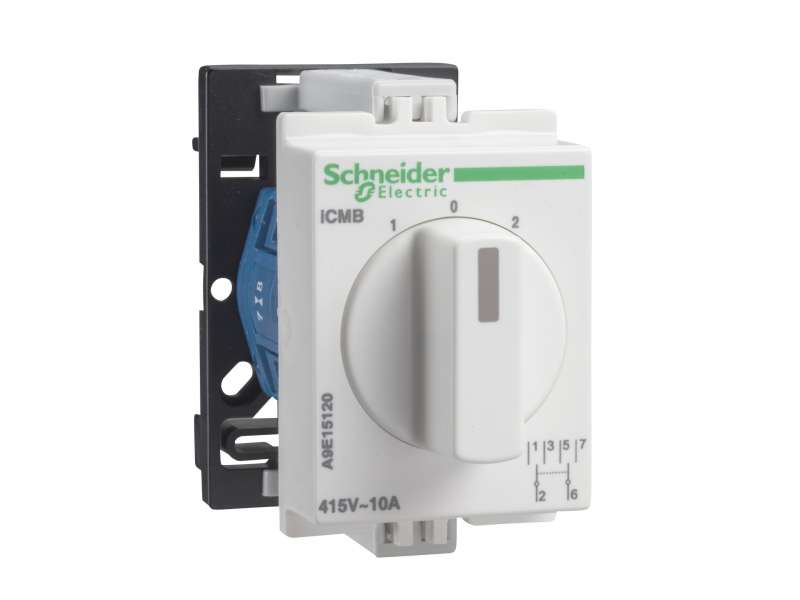 Schneider Electric Izborni prekidač iCMB 10 A 2P U 415V CA automatsko vracanje u položaj 0; A9E15120