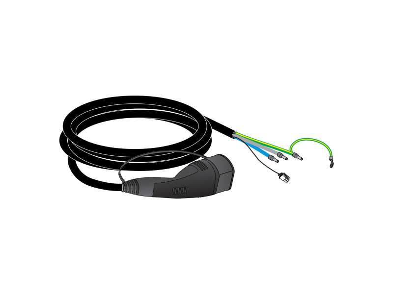Schneider Electric Kabl T2 16A monofazni IEC 4 metra - Wallbox EVH2 rezervna oprema; EVP2CNS161C4