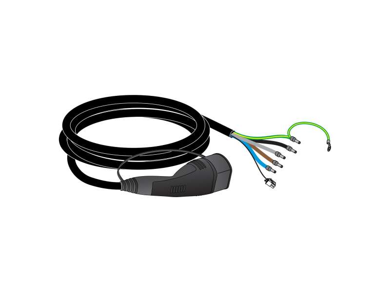 Schneider Electric Kabl T2 16A trofazni IEC 4 metra - Wallbox EVH2 rezervna oprema; EVP2CNS163C4