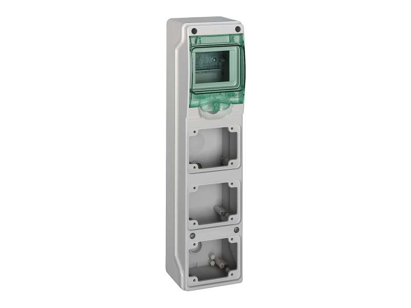 Schneider Electric Kaedra - za utičnice- 3 otvora - 1 x 4 modula - 1 priključni blok;13177