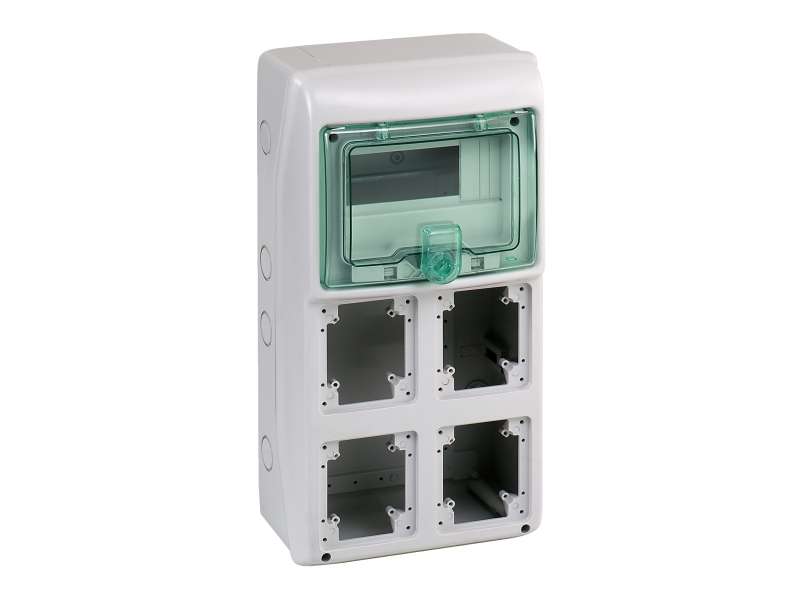Schneider Electric Kaedra - za utičnice- 4 otvora - 1 x 8 modula - 1 priključni blok;13179