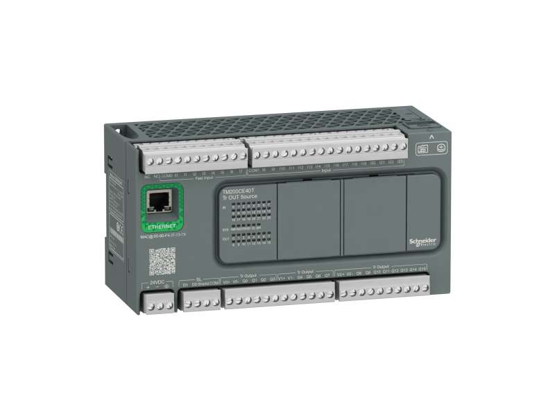 Schneider Electric Kontroler M200 40 I/O tranzistorski sa Ethernetom, source logika ; TM200CE40T