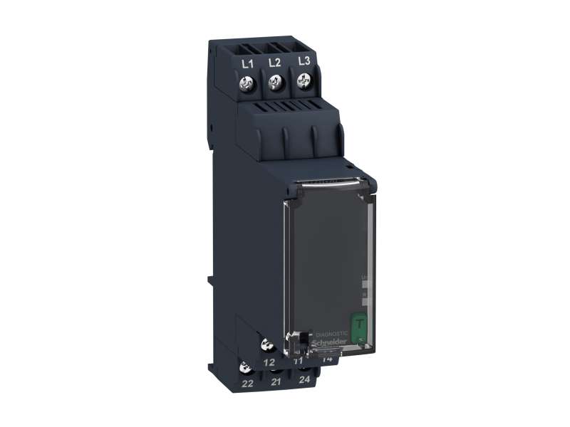 Schneider Electric Kontrolni relej - trofazni - 183…528 VAC, 2 C/O; RM22TG20