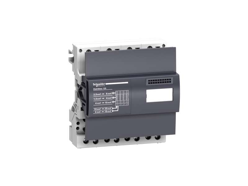 Schneider Electric Linergy DX 4P razvodni blok 125A - 6 modula - 52 izvoda brzo povezivanje; LVS04045