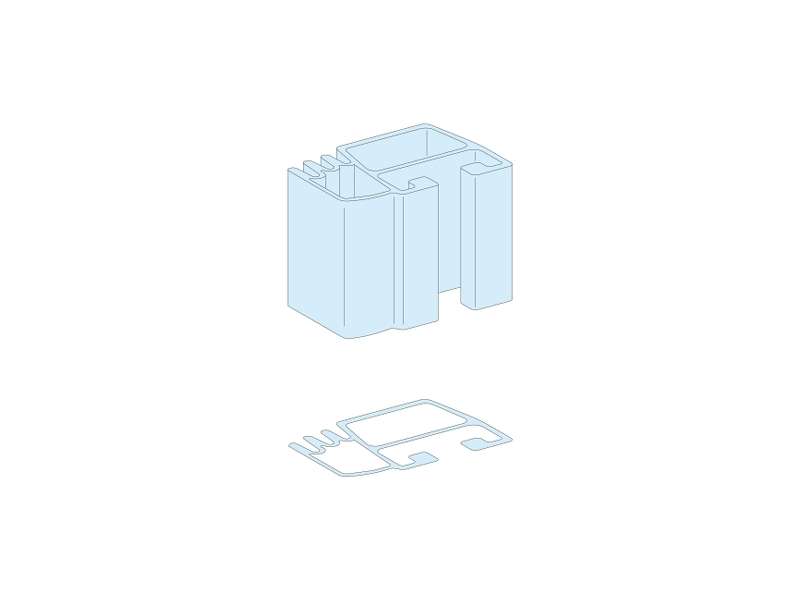 Schneider Electric Linergy LGY sabirnica 630A za vertikalnu ugradnju 1670mm; LVS04502