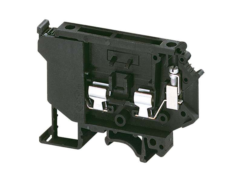 Schneider Electric Linergy redna stezalj. rastavna sa osig.-4mm² 6.3A jednostruka 1x1 vijčana-crna sa LED 12-30V; NSYTRV42SF5LD