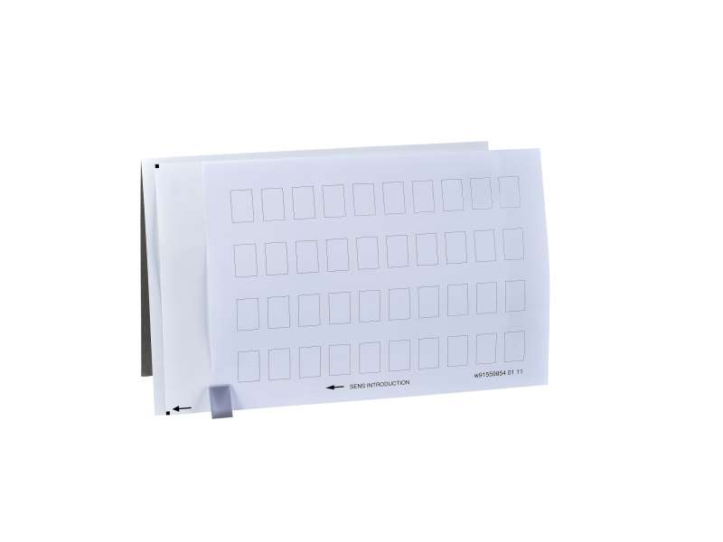 Schneider Electric List od 40 neobeleženih oznaka 18 x 27 mm za držač oznaka 30 x 50 mm;ZBY5100