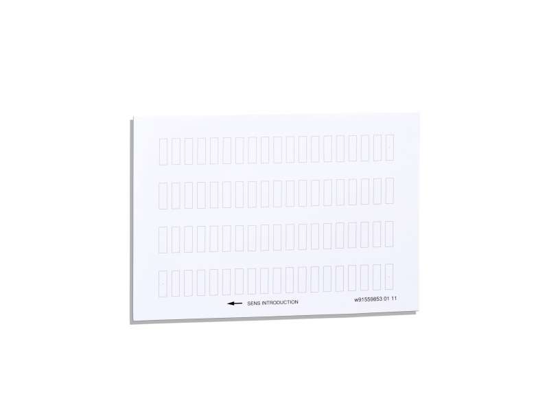 Schneider Electric List od 76 neobeleženih oznaka 8 x 27 mm za držač oznaka 30 x 40 mm;ZBY4100