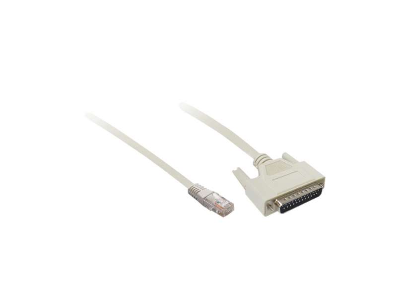 Schneider Electric Modbus serijska veza - d = 2.5 m - 1 muški RJ45 + 1 muški SUB-D 25; XBTZ9711