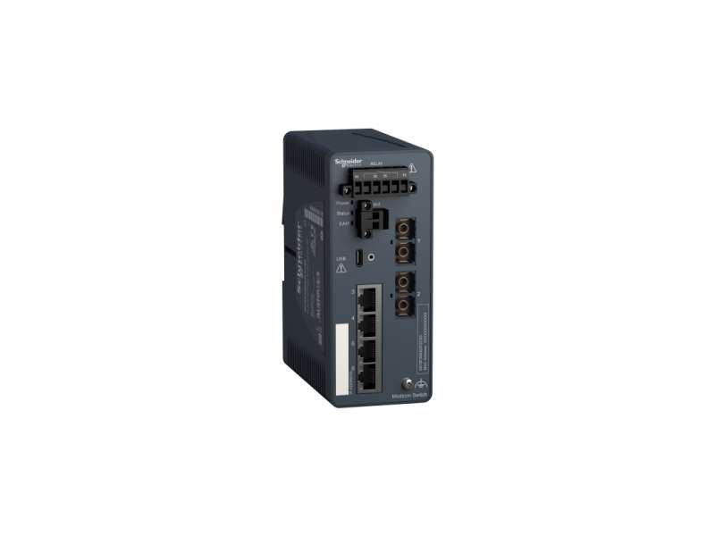 Schneider Electric Modicon upravljivi switch - 4 bakarna porta + 2 multimodna optička porta