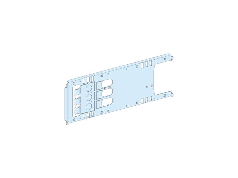 Schneider Electric Montažna ploča Vigi NSX/CVS utični ručica/zakret./mot-3P 630A hor. ugradnje Š650; LVS03453