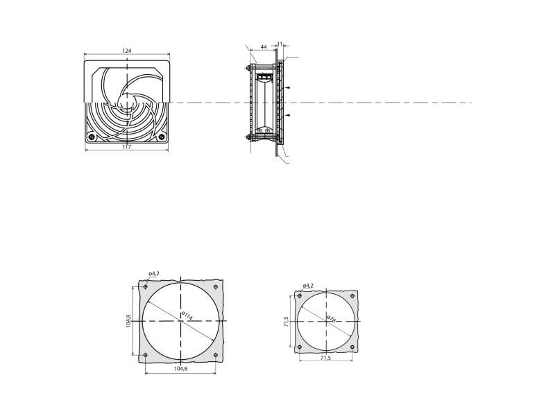 Schneider Electric Motorni ventilator 35 m3/h 230V; NSYCVF35M230