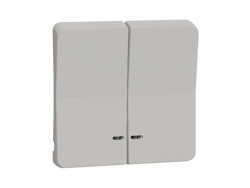 Schneider Electric Mureva Styl - dvostruki prekidač sa lampicom - beli;MUR39205
