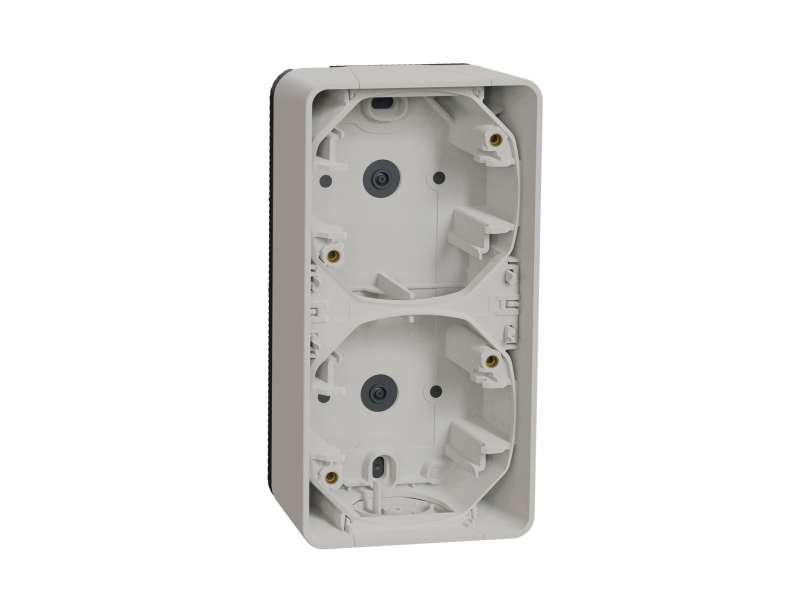 Schneider Electric Mureva Styl - nadgradna kutija - dvostruka vertikalna - bela;MUR39912