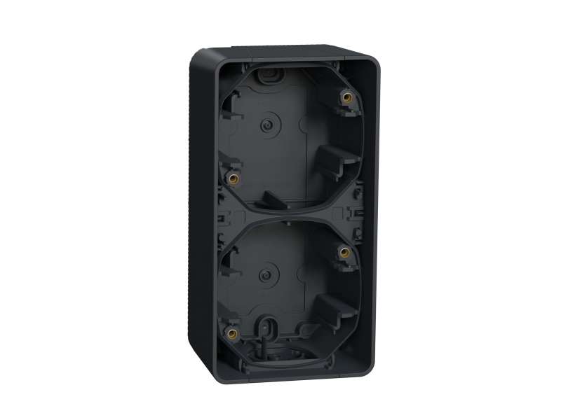 Schneider Electric Mureva Styl - nadgradna kutija - dvostruka vertikalna - siva;MUR37912