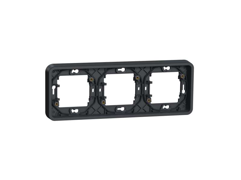 Schneider Electric Mureva Styl - noseći ram - trostruki - horizontalni - sivi;MUR34109