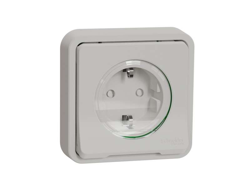 Schneider Electric Mureva Styl - utičnica - 16A - 2P + E - poklopac - bela;MUR39132