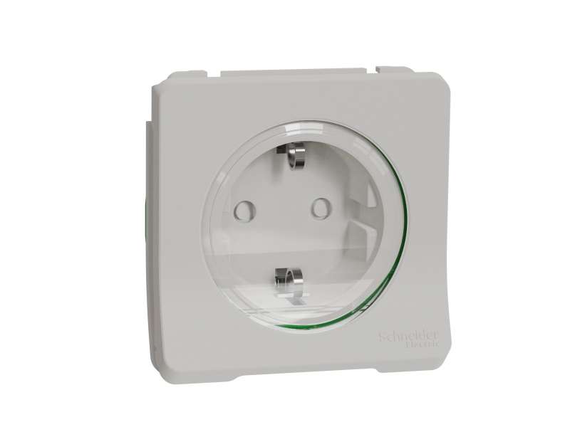 Schneider Electric Mureva Styl - utičnica - 16A - 2P + E - poklopac - bela;MUR39135