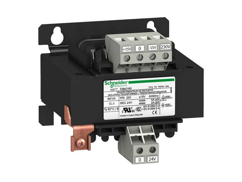 Schneider Electric Naponski transformator - 230 V- 1 x 24 V - 100 VA;ABT7ESM010B
