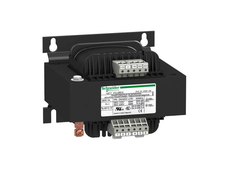 Schneider Electric Naponski transformator - 230..400 V - 2 x 115 V - 2.5 KVA;ABT7PDU250G