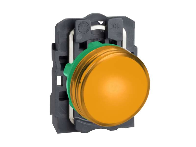 Schneider Electric Narandžasta kompl. signalna lampica Ø22 ravna sočiva sa integrisanim LED 24V;XB5AVB5